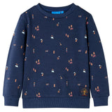 VidaXL Pull enfant 116 bleu marine mixte