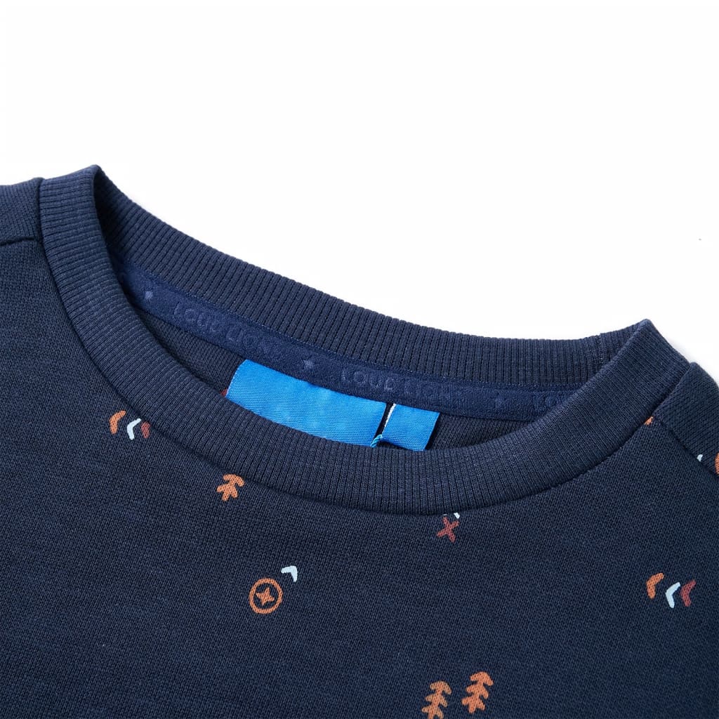 VidaXL Pull enfant 116 bleu marine mixte