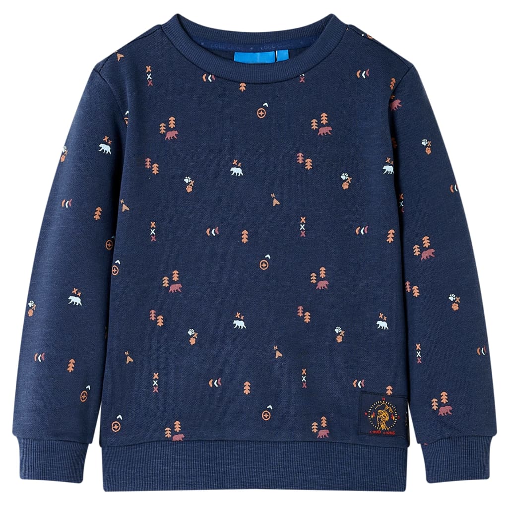 VidaXL Pull enfant 140 bleu marine mixte