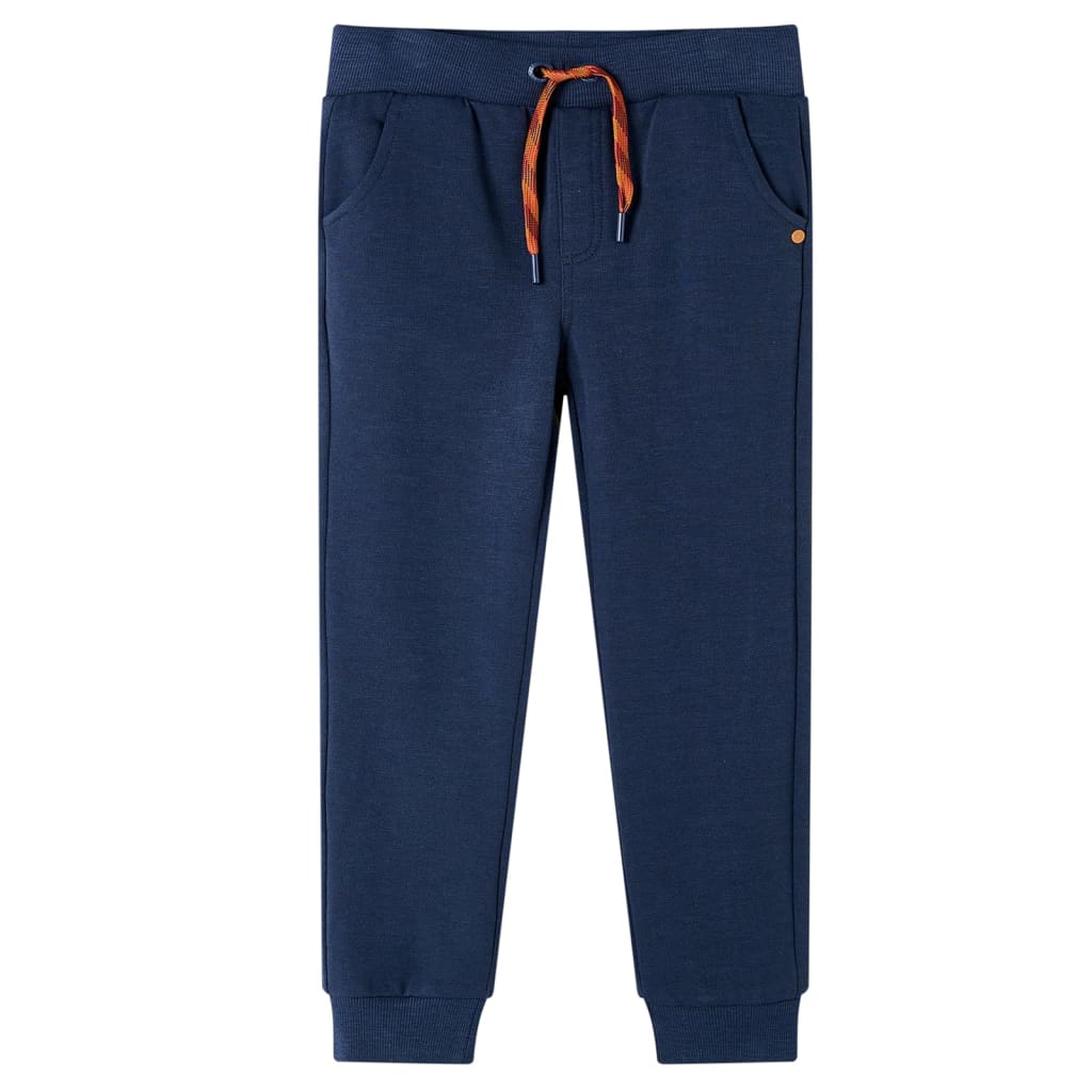 VidaXL pantalon de survêtement enfant 104 bleu marine mixte