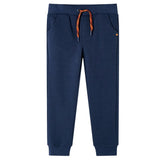 VidaXL pantalon de survêtement enfant 104 bleu marine mixte