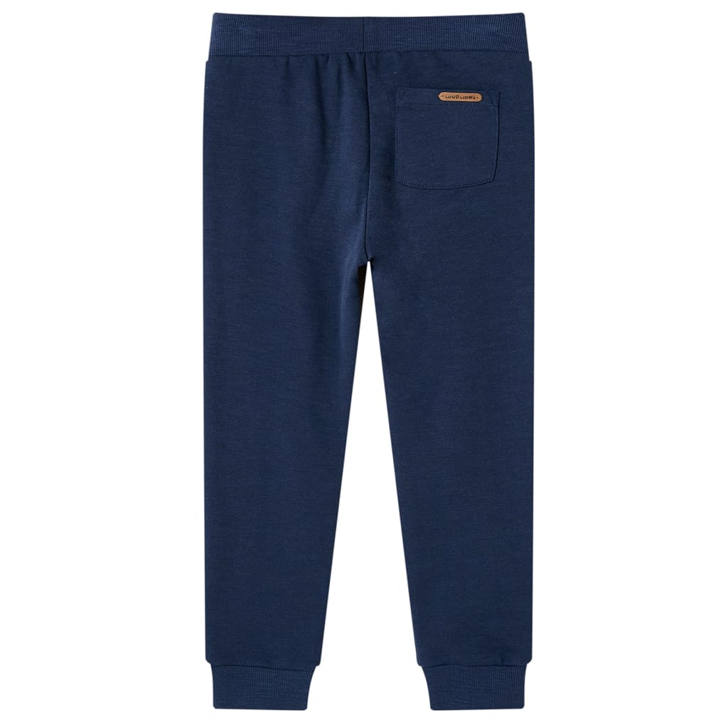 VidaXL pantalon de survêtement enfant 104 bleu marine mixte