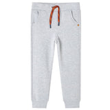 VidaXL pantalon de survêtement pour enfants 116 gris mélangé