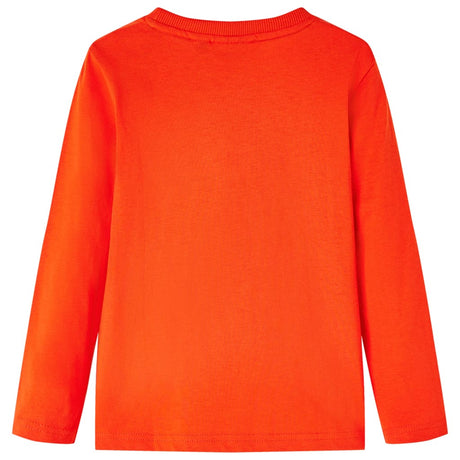 VidaXL Chemise enfant à manches longues 104 orange vif