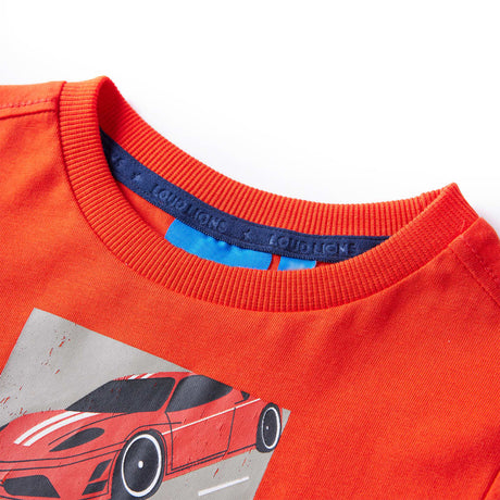 VidaXL Chemise enfant à manches longues 104 orange vif