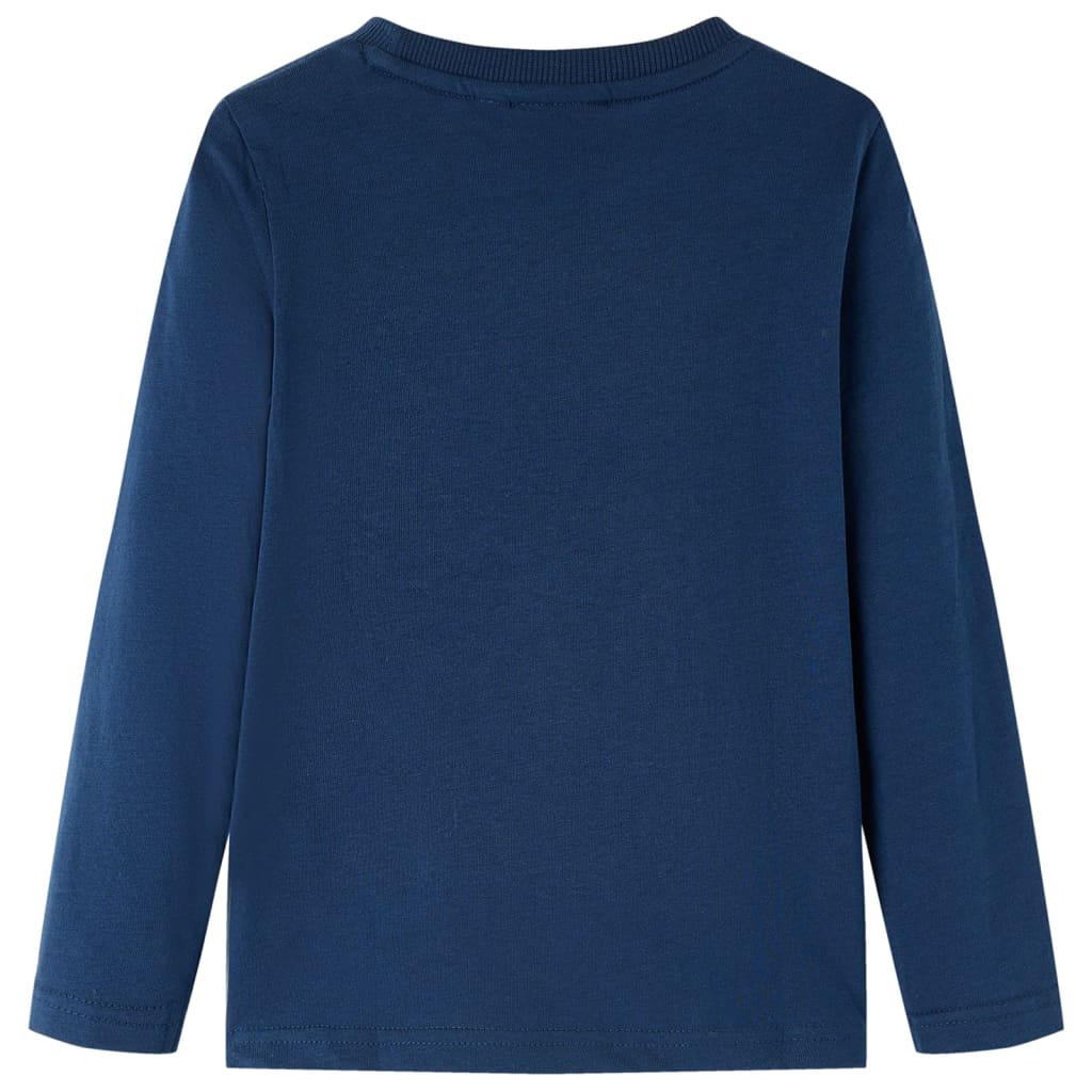 VidaXL Chemise enfant à manches longues 92 bleu marine