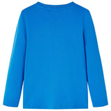 VidaXL Chemise enfant à manches longues 92 bleu cobalt