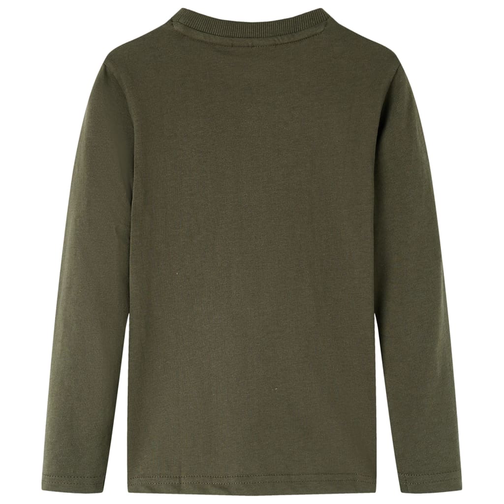 VidaXL Chemise enfant à manches longues 104 kaki