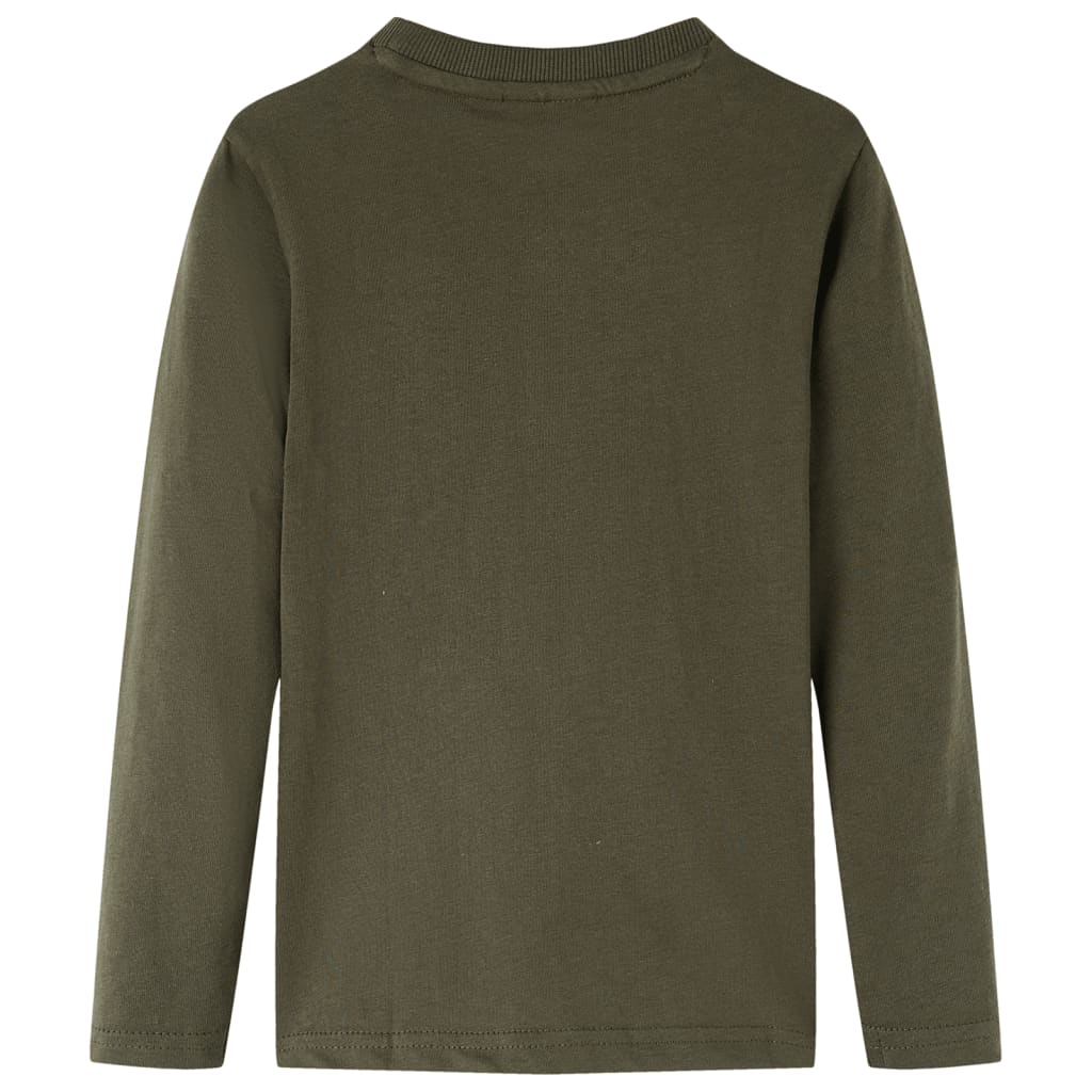 VidaXL Chemise enfant à manches longues 116 kaki