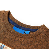 VidaXL Chemise enfant à manches longues 104 couleur cognac mixte
