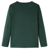 VidaXL Chemise enfant à manches longues 92 vert foncé