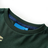 VidaXL Chemise enfant à manches longues 92 vert foncé