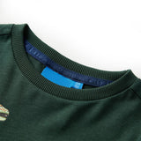 VidaXL Chemise enfant à manches longues 140 vert foncé