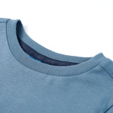 VidaXL chemise enfant à manches longues 104 bleu moyen