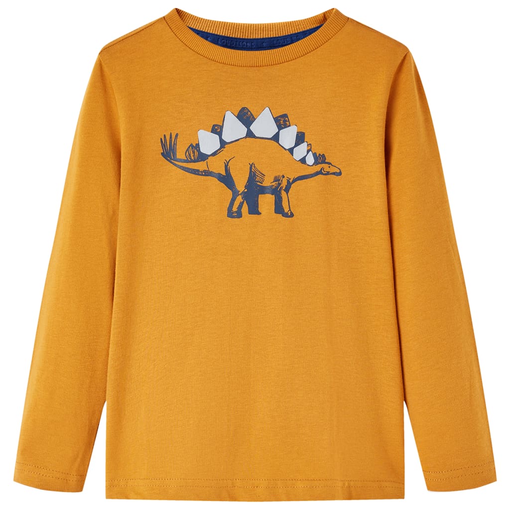 VidaXL Chemise enfant à manches longues 92 ocre foncé
