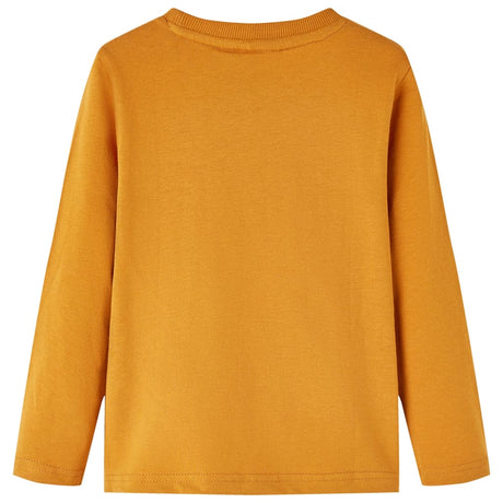 VidaXL Chemise enfant à manches longues 92 ocre foncé