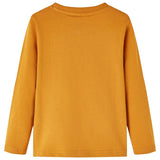 VidaXL Chemise enfant à manches longues 140 ocre foncé