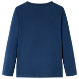 VidaXL Chemise enfant à manches longues 92 bleu marine