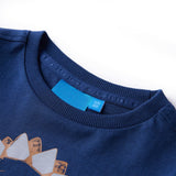 VidaXL Chemise enfant à manches longues 128 bleu marine