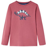 VidaXL Chemise enfant à manches longues 92 rouge foncé