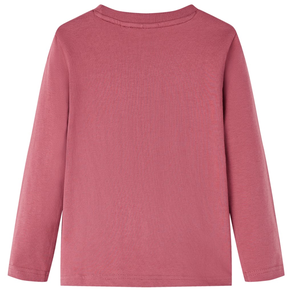 VidaXL Chemise enfant à manches longues 104 rouge foncé