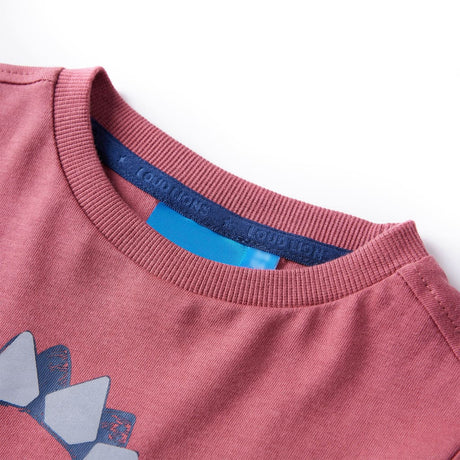 VidaXL Chemise enfant à manches longues 104 rouge foncé