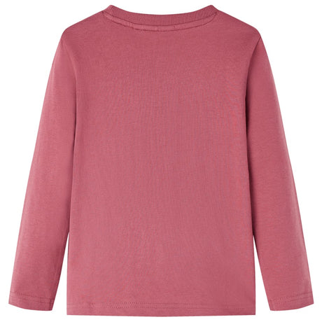 VidaXL Chemise enfant à manches longues 116 rouge foncé
