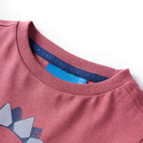 VidaXL Chemise enfant à manches longues 140 rouge foncé
