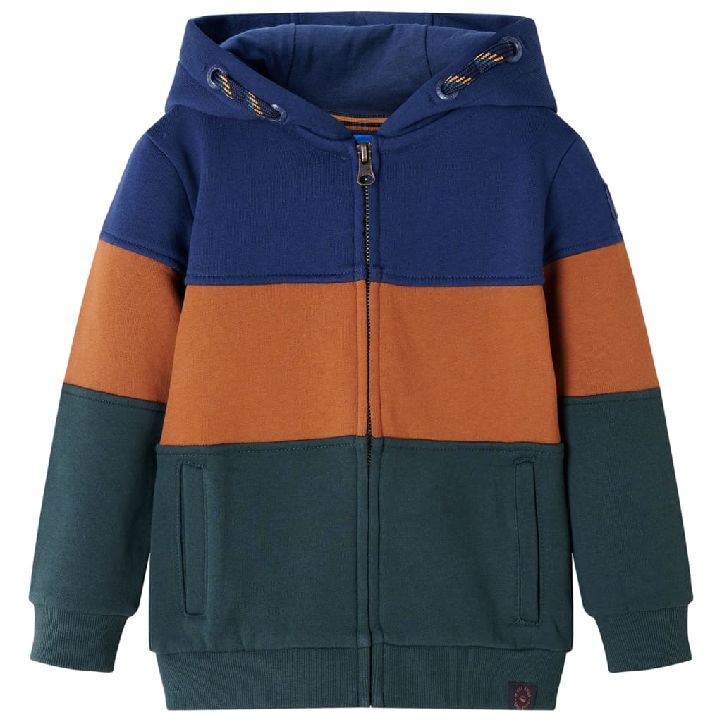 VidaXL Cardigan enfant avec capuche et fermeture éclair 104