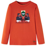 VidaXL Chemise enfant à manches longues 104 orange