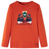 VidaXL Chemise enfant à manches longues 140 orange