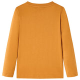VidaXL Chemise enfant à manches longues 92 ocre foncé