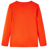VidaXL Chemise enfant à manches longues 104 orange vif