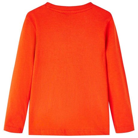 VidaXL Chemise enfant à manches longues 104 orange vif