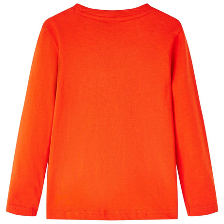 VidaXL Chemise enfant à manches longues 128 orange vif