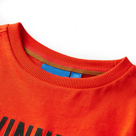 VidaXL Chemise enfant à manches longues 128 orange vif