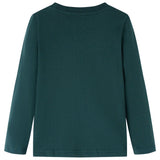 VidaXL Chemise enfant à manches longues 92 vert foncé
