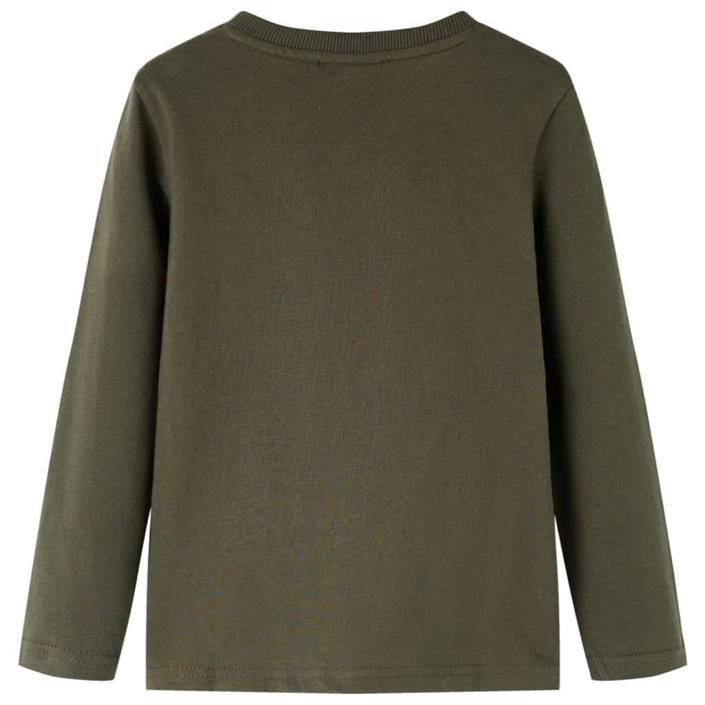 VidaXL Chemise enfant à manches longues 128 kaki