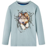 VidaXL Chemise enfant à manches longues 104 bleu clair