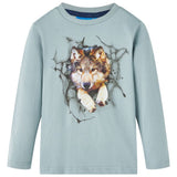 VidaXL Chemise enfant à manches longues 116 bleu clair