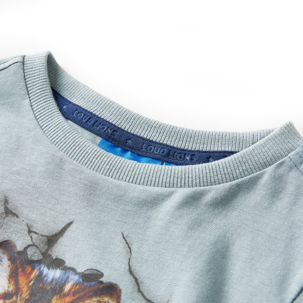 VidaXL Chemise enfant à manches longues 116 bleu clair