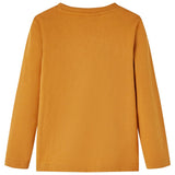 VidaXL Chemise enfant à manches longues 92 ocre foncé
