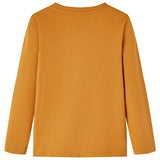 VidaXL Chemise enfant à manches longues 116 ocre foncé