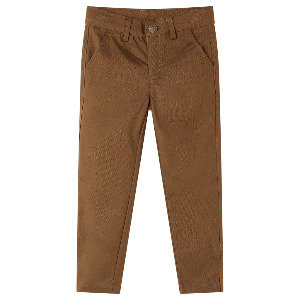 VidaXL Pantalon enfant 128 couleur cognac