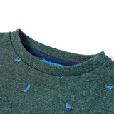 VidaXL Pull enfant 92 vert foncé mélangé