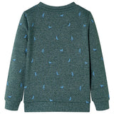 VidaXL Pull enfant 104 vert foncé mélangé