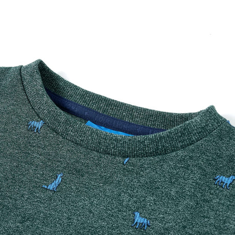 VidaXL Pull enfant 104 vert foncé mélangé
