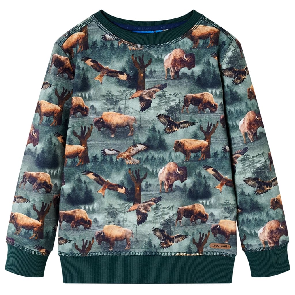 VidaXL Pull enfant 92 vert foncé