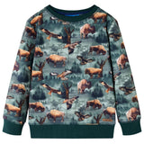 VidaXL Pull enfant 92 vert foncé