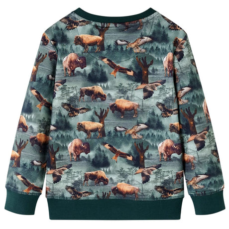 VidaXL Pull enfant 140 vert foncé